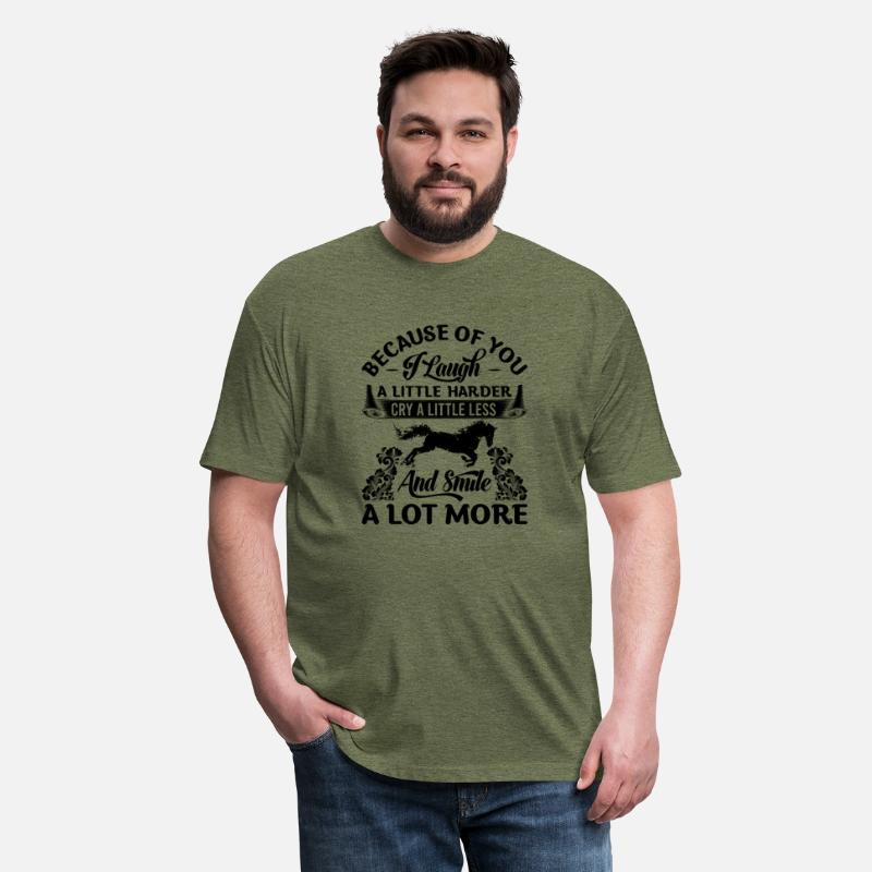 BECAUSE OF YOU I laugh A LITTLE HARDER CRY black