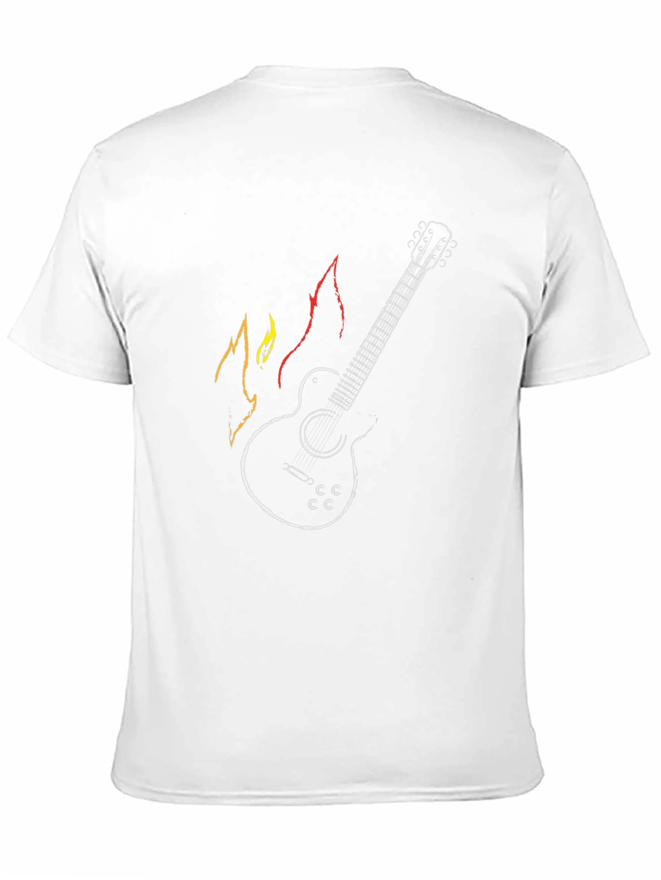 Guitar Flames Graphic Tee - Rocker Style!