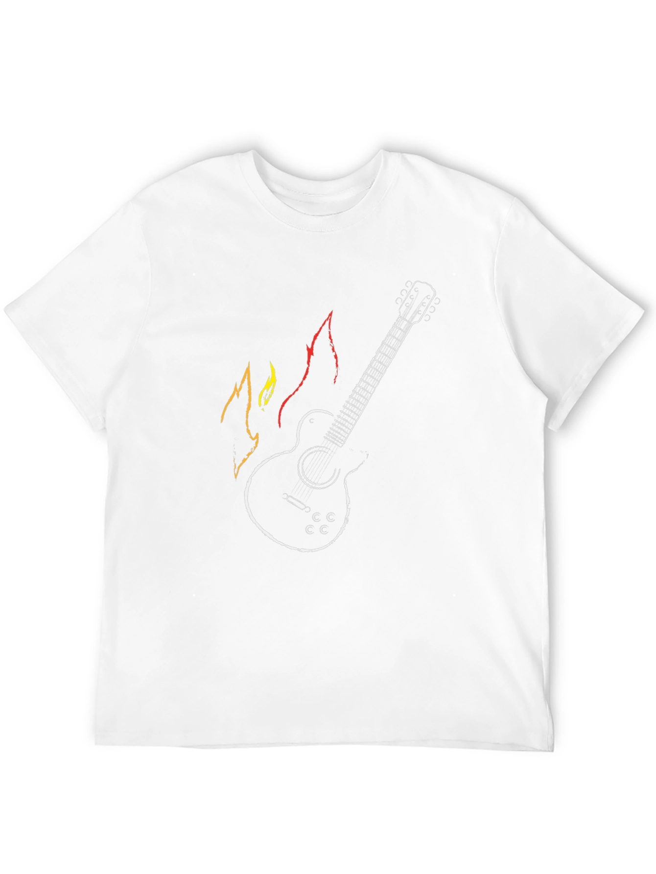 Guitar Flames Graphic Tee - Rocker Style!
