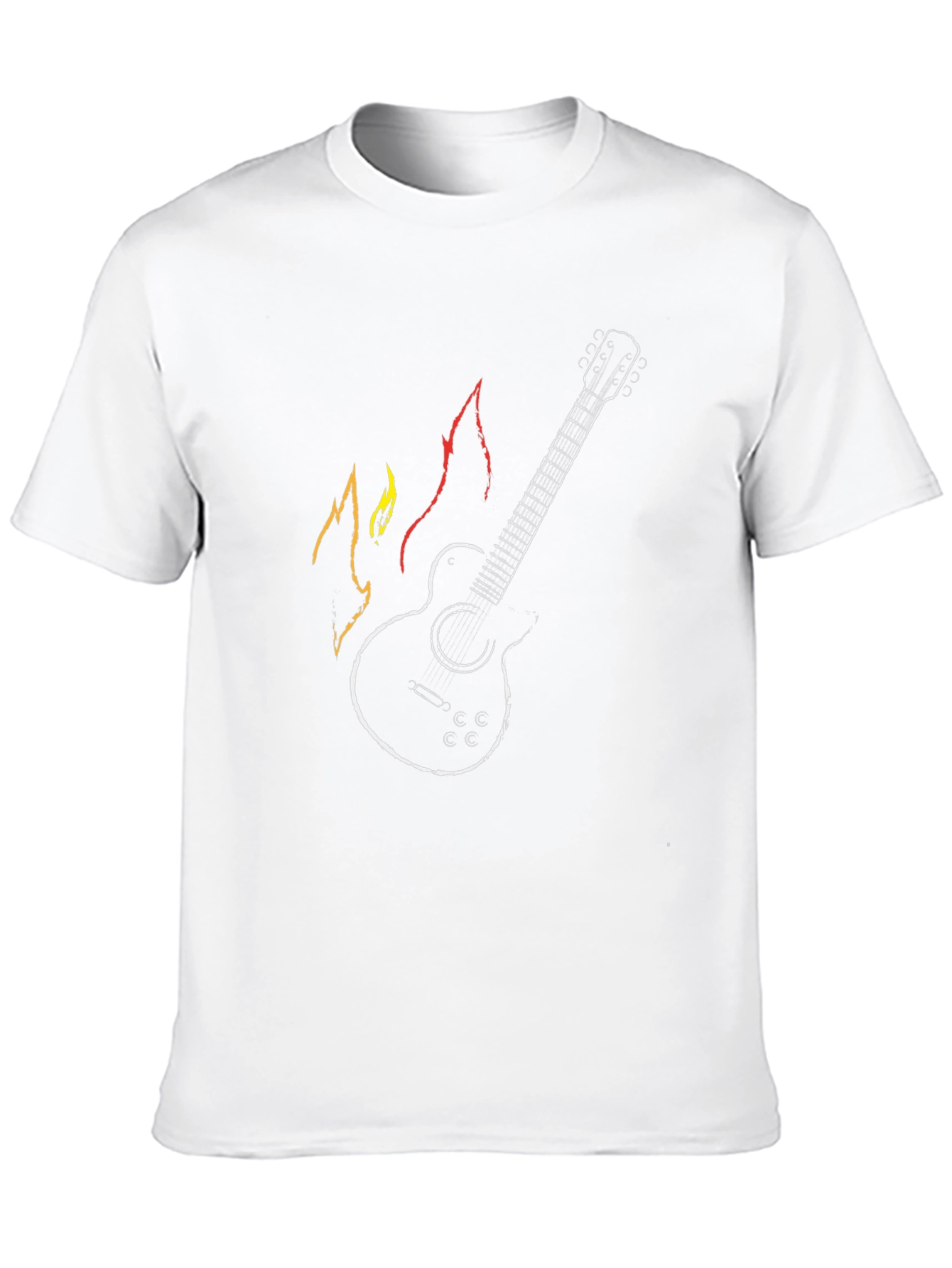 Guitar Flames Graphic Tee - Rocker Style!