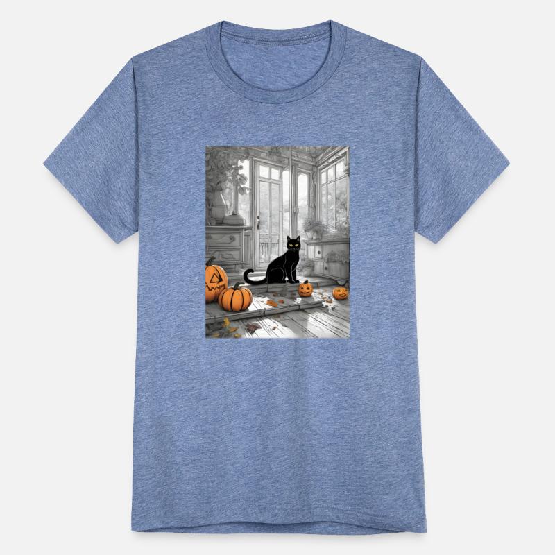 black cat in halloween