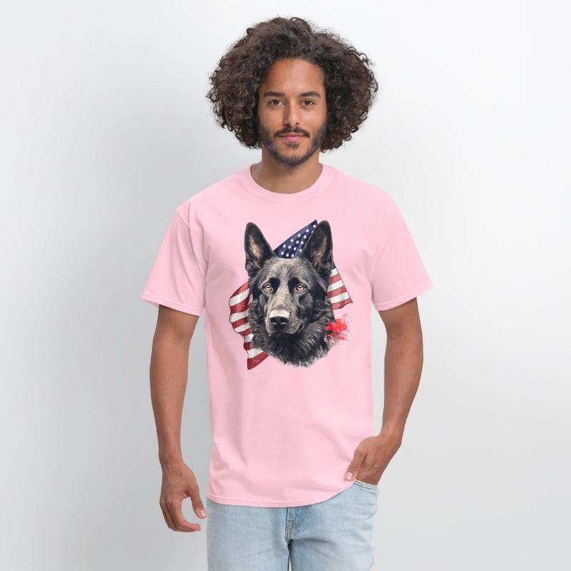 Black German Shepherd 4th Of July Dog Lover