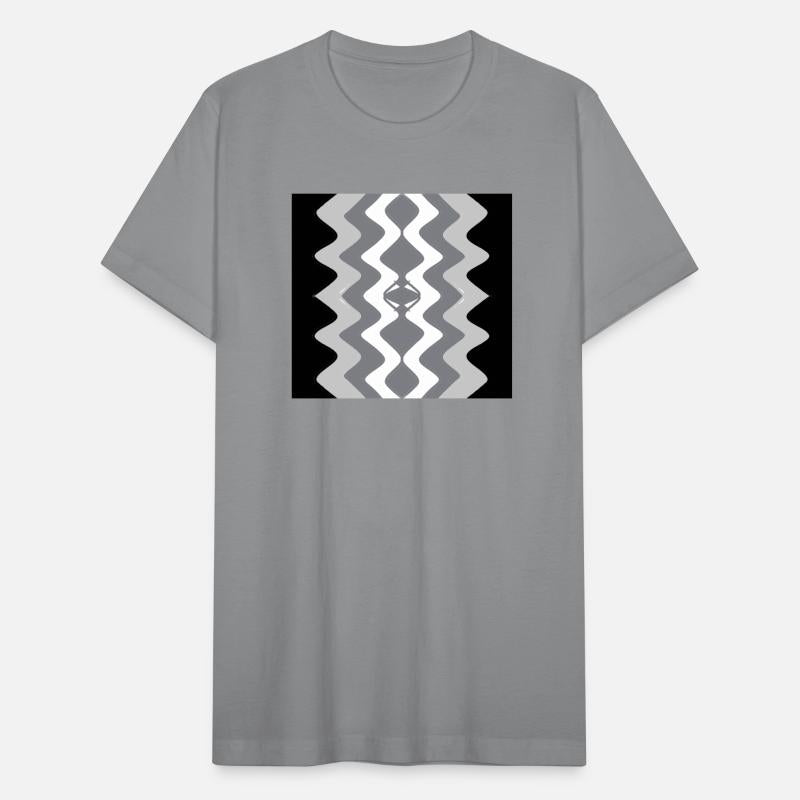 Black, grey and white vertical zigzag pattern
