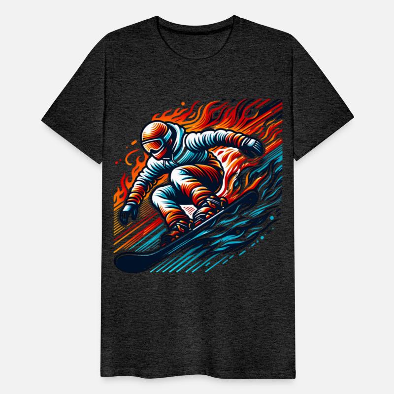 Blazing Snowboard Adventure Art