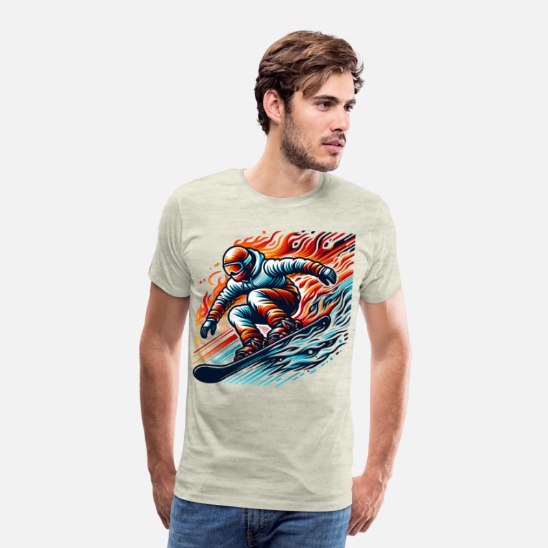 Blazing Snowboard Adventure Art