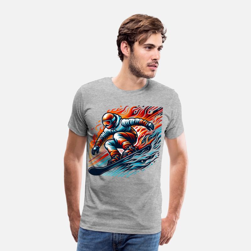 Blazing Snowboard Adventure Art