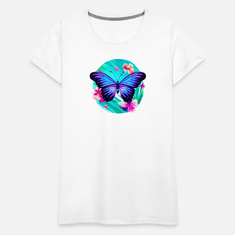 Blue Butterfly in the Tropics