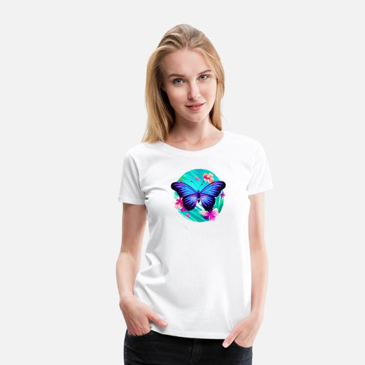 Blue Butterfly in the Tropics