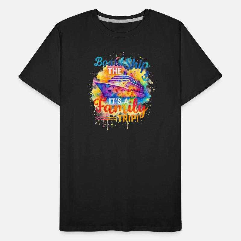 Board The Ship It's A Family Trip Watercolour