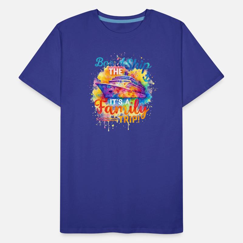 Board The Ship It's A Family Trip Watercolour