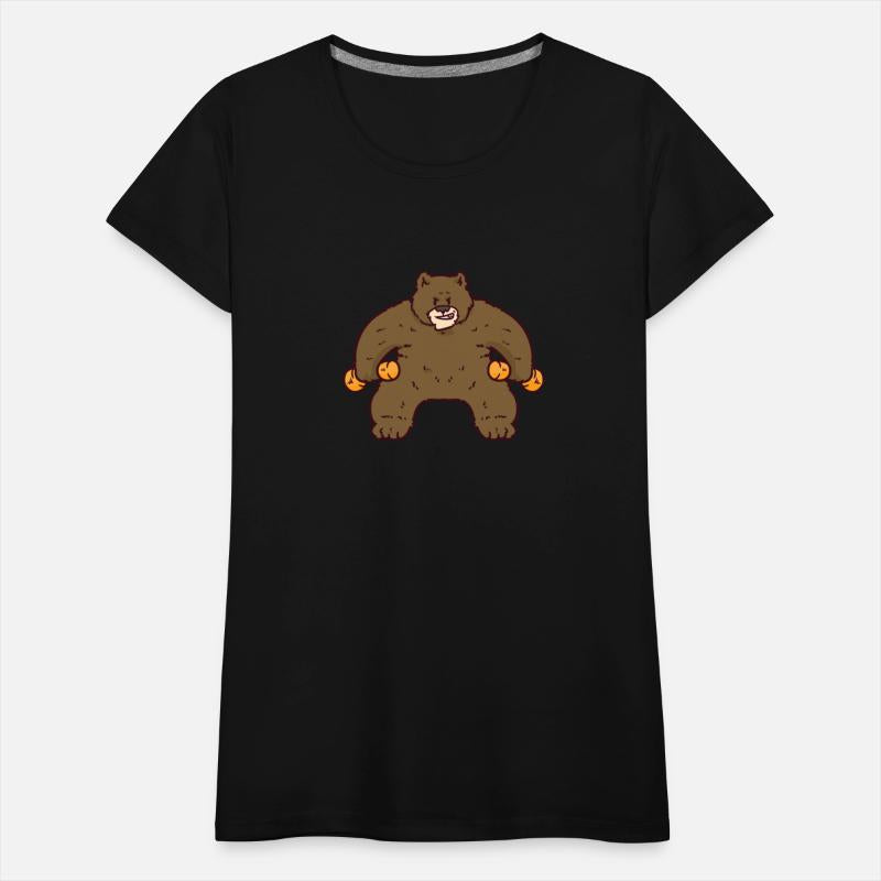 Bodybuilding Bear Fitness Dumbbell Funny