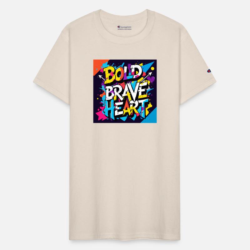 Bold Mind, Brave Heart - Urban Graffiti Typography