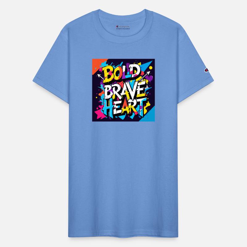 Bold Mind, Brave Heart - Urban Graffiti Typography