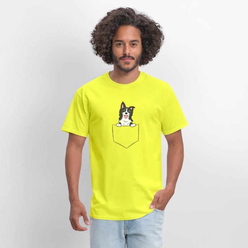 Border Collie Dog In A Pocket Border Collie