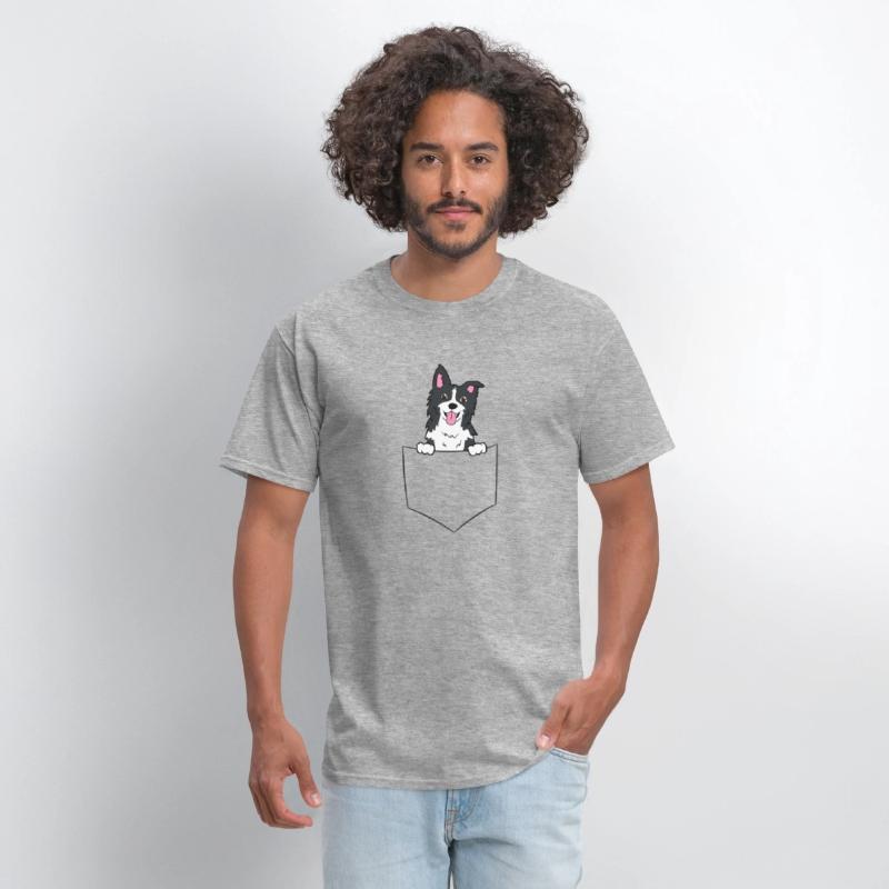 Border Collie Dog In A Pocket Border Collie