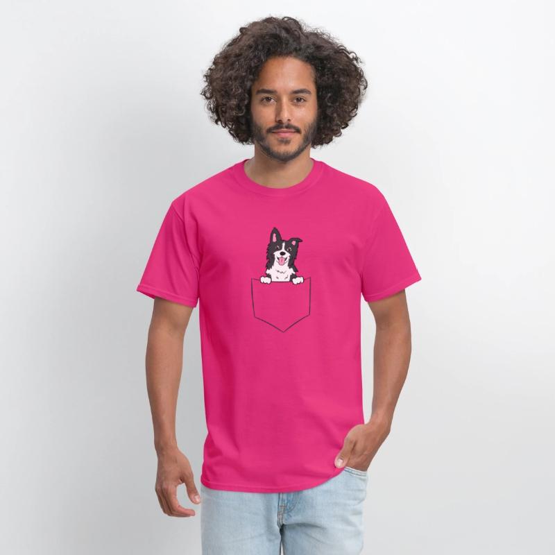 Border Collie Dog In A Pocket Border Collie
