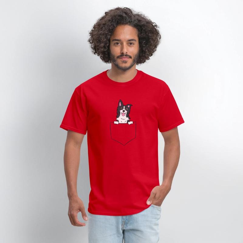 Border Collie Dog In A Pocket Border Collie