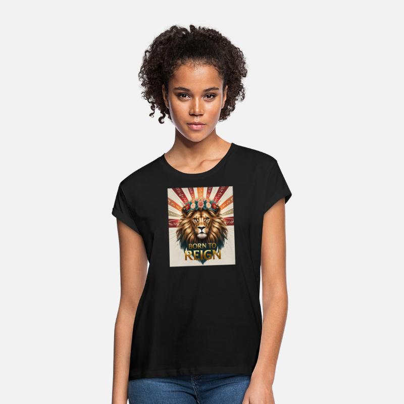 Born to Reign Lion T-Shirt Bold Royal Jungle King