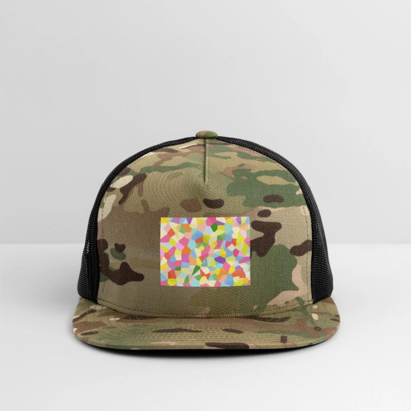 Bright Colored Crystals. Crystal Pattern