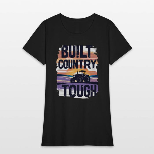 Built Country Tough Tractor Sunset Silhouette