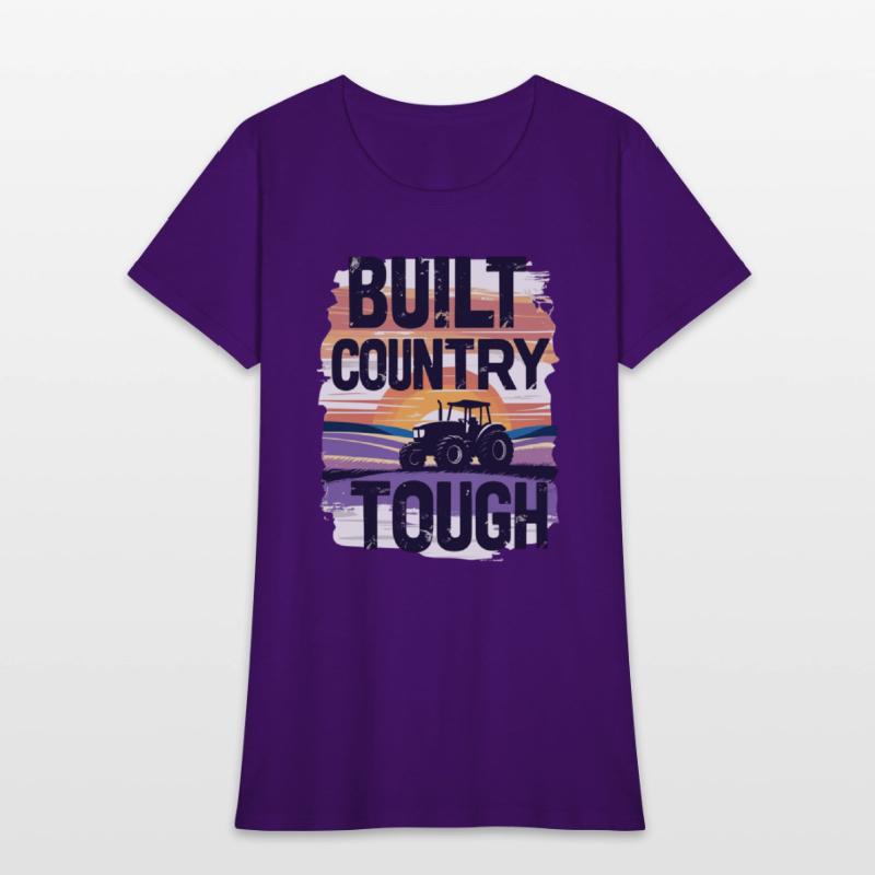 Built Country Tough Tractor Sunset Silhouette