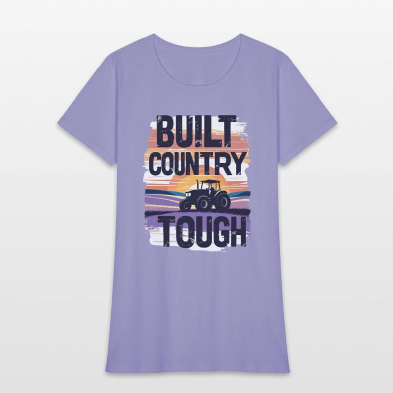 Built Country Tough Tractor Sunset Silhouette