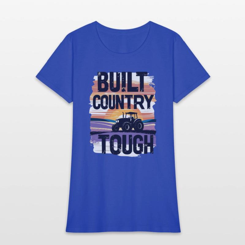 Built Country Tough Tractor Sunset Silhouette