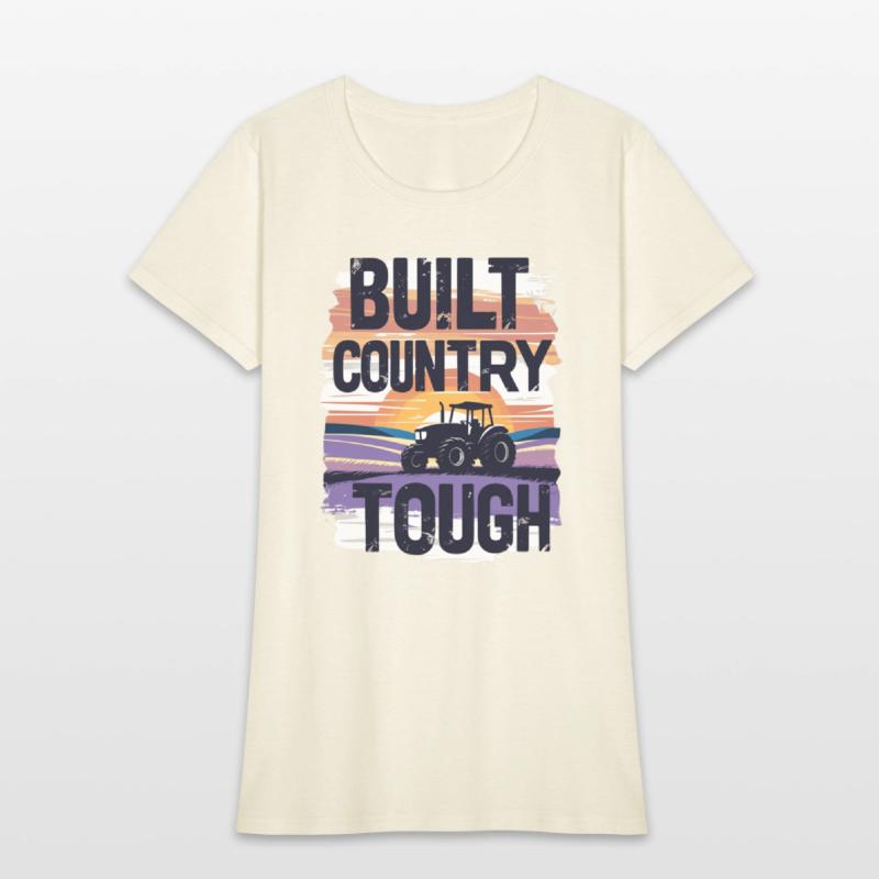 Built Country Tough Tractor Sunset Silhouette