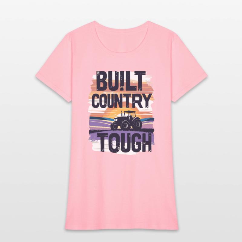 Built Country Tough Tractor Sunset Silhouette