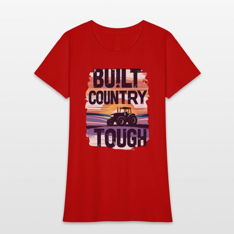 Built Country Tough Tractor Sunset Silhouette