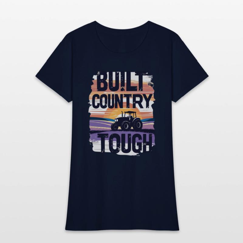 Built Country Tough Tractor Sunset Silhouette