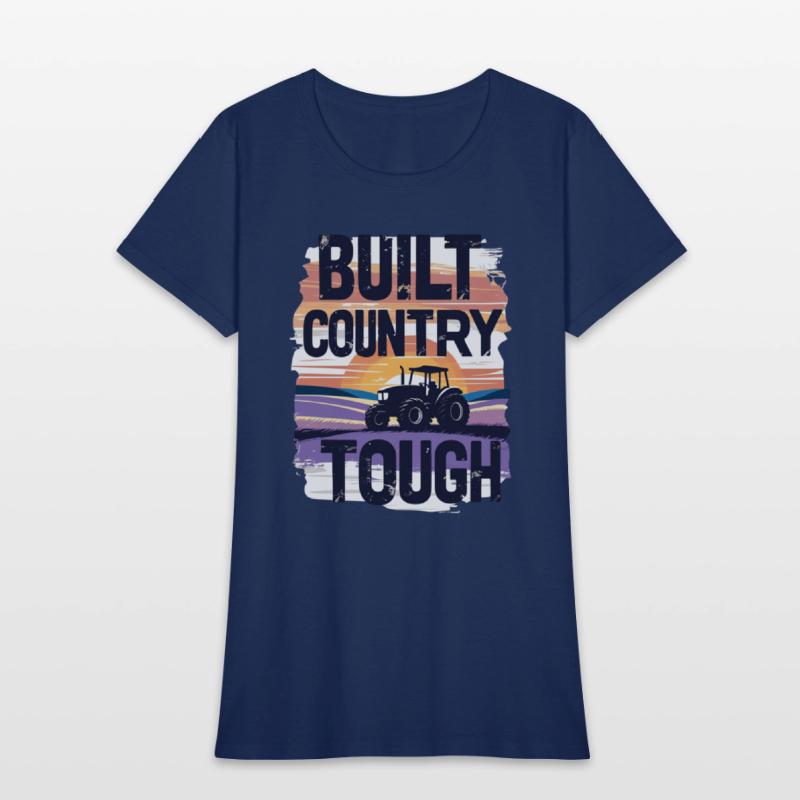 Built Country Tough Tractor Sunset Silhouette