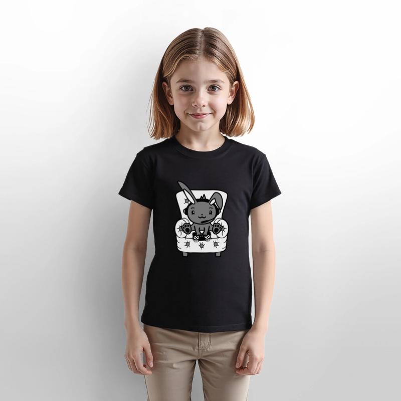 Bunny Plays Controller Console Headset Gamer Nerd