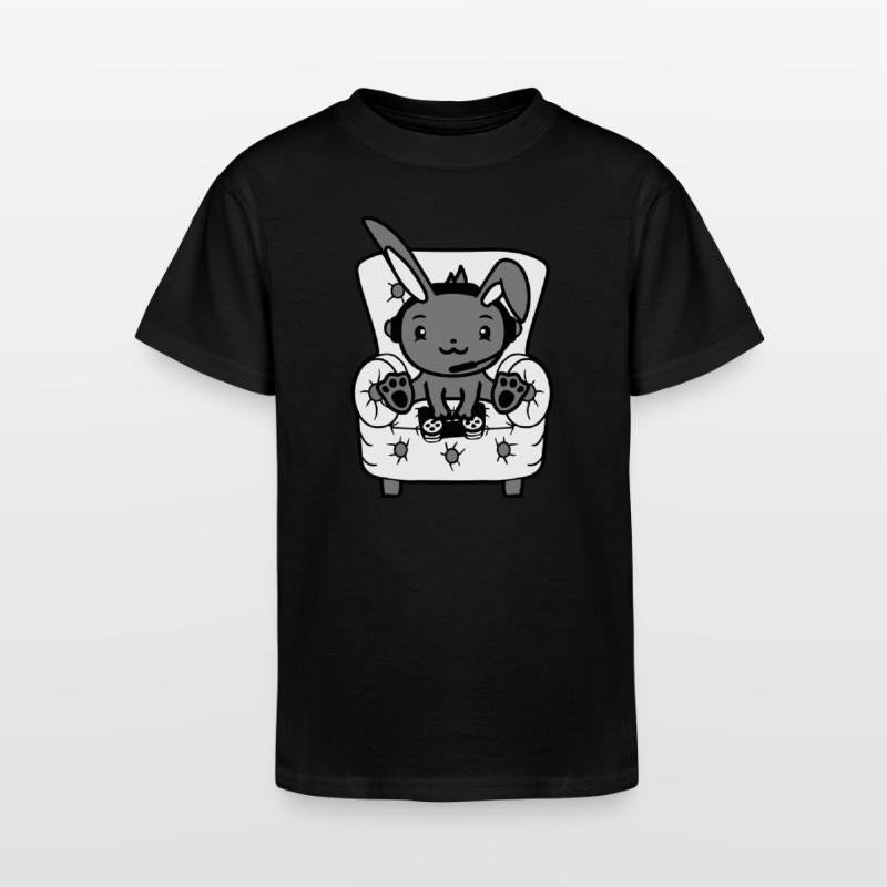 Bunny Plays Controller Console Headset Gamer Nerd