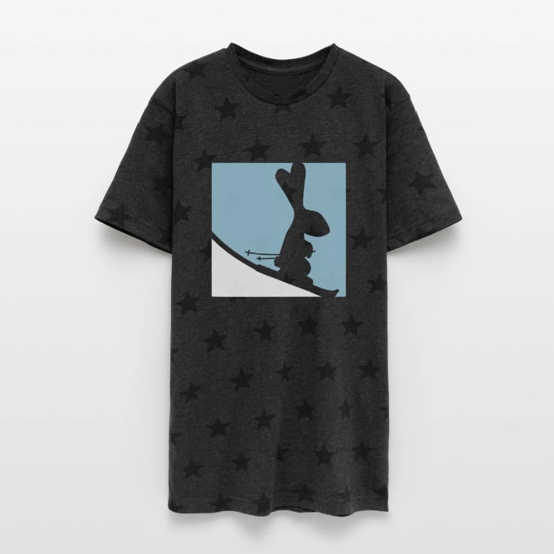 Bunny Ski Rabbit Skiing Winter Snow Love Fun Cool