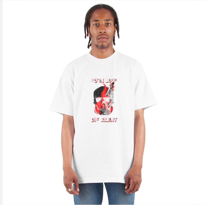 Burn Loud Die Silent Skull Flame T-Shirt