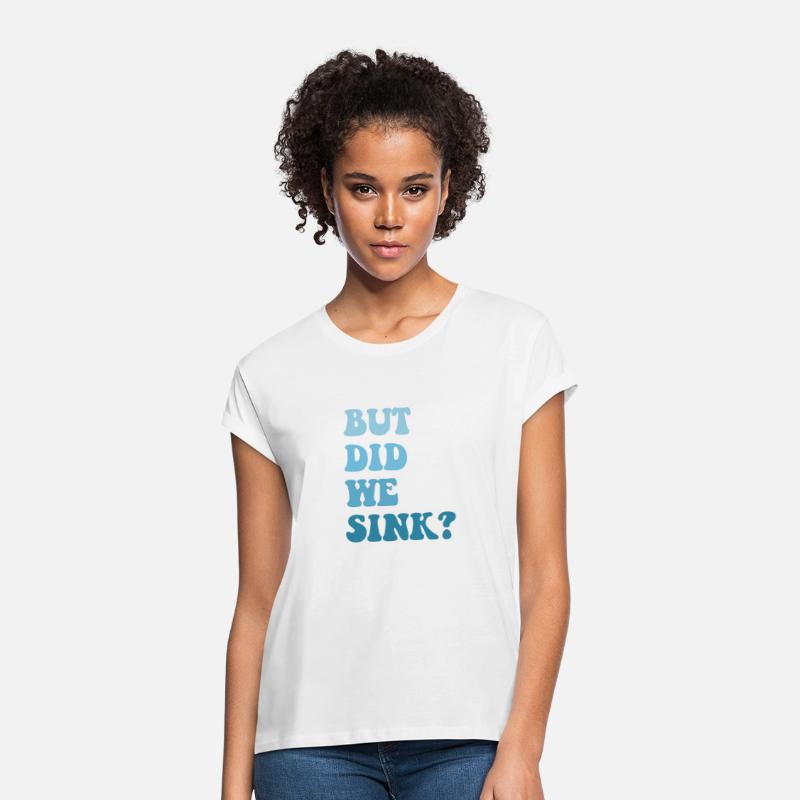 But Did We Sink Vintage Flatboat Pontoon Captain