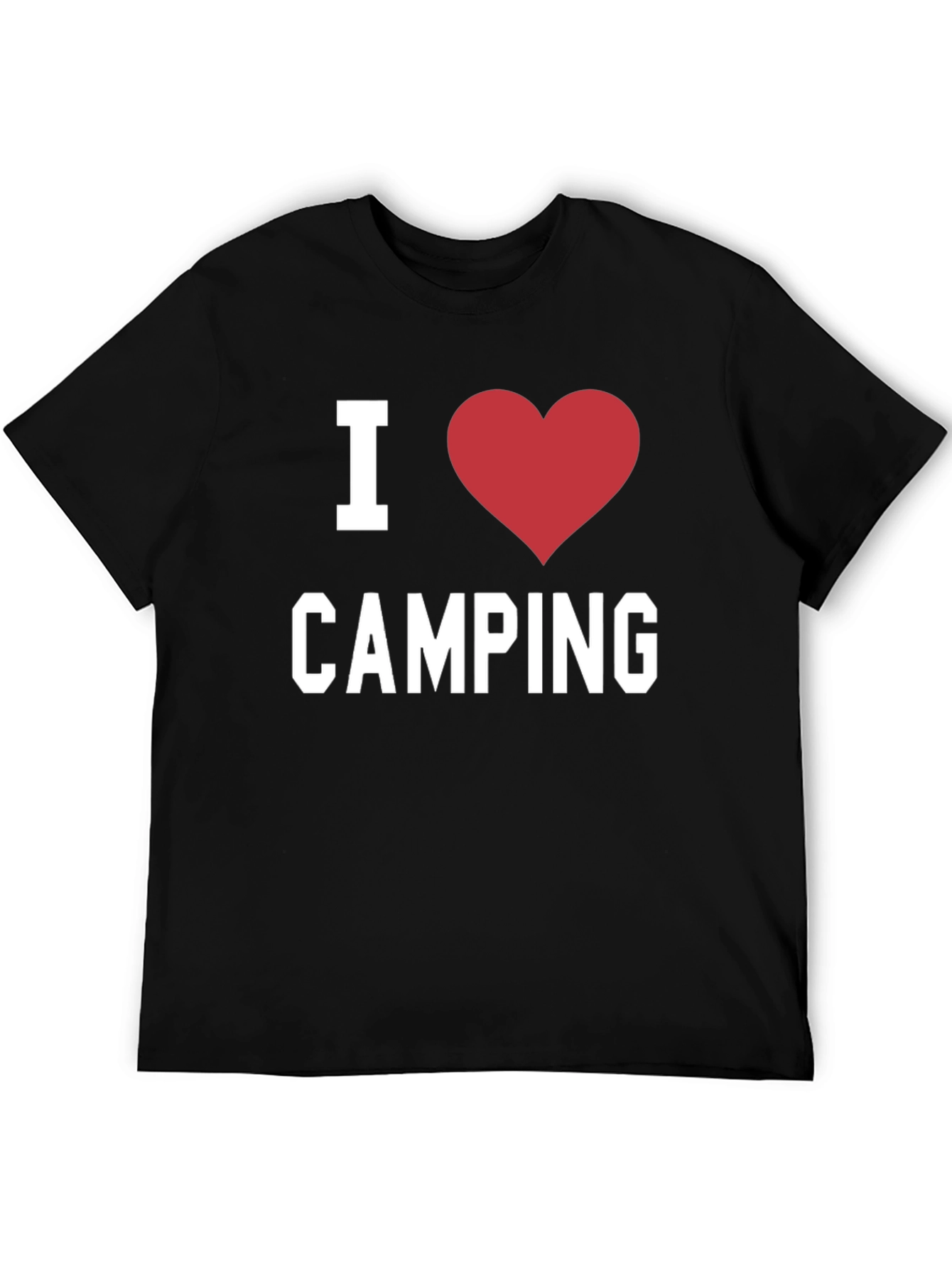 I Heart Camping T-Shirt - Black Graphic Tee