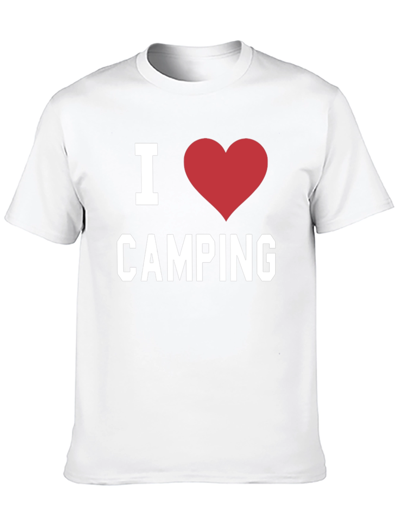 I Heart Camping T-Shirt - Black Graphic Tee