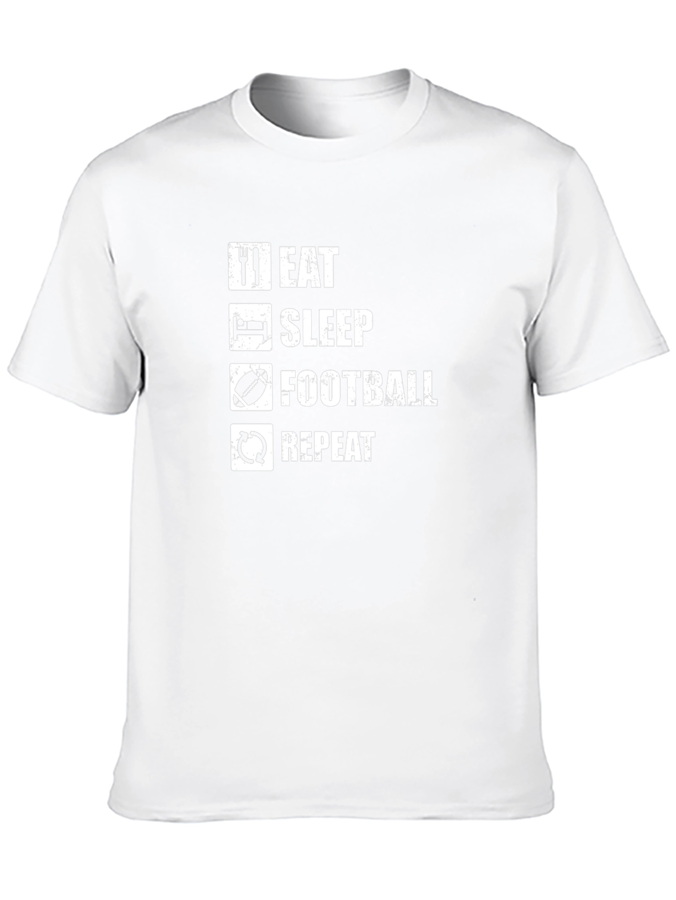 Eat Sleep Football Repeat Graphic Tee