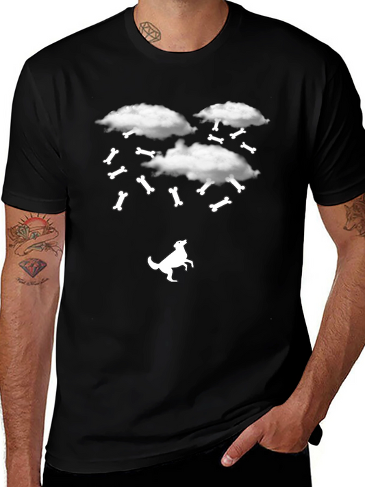 Funny Dog Bone Rain T-Shirt