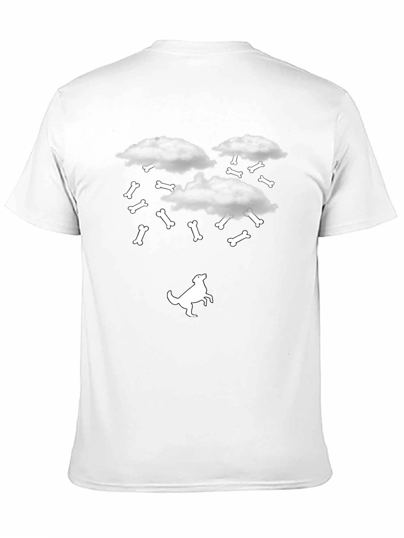 Funny Dog Bone Rain T-Shirt