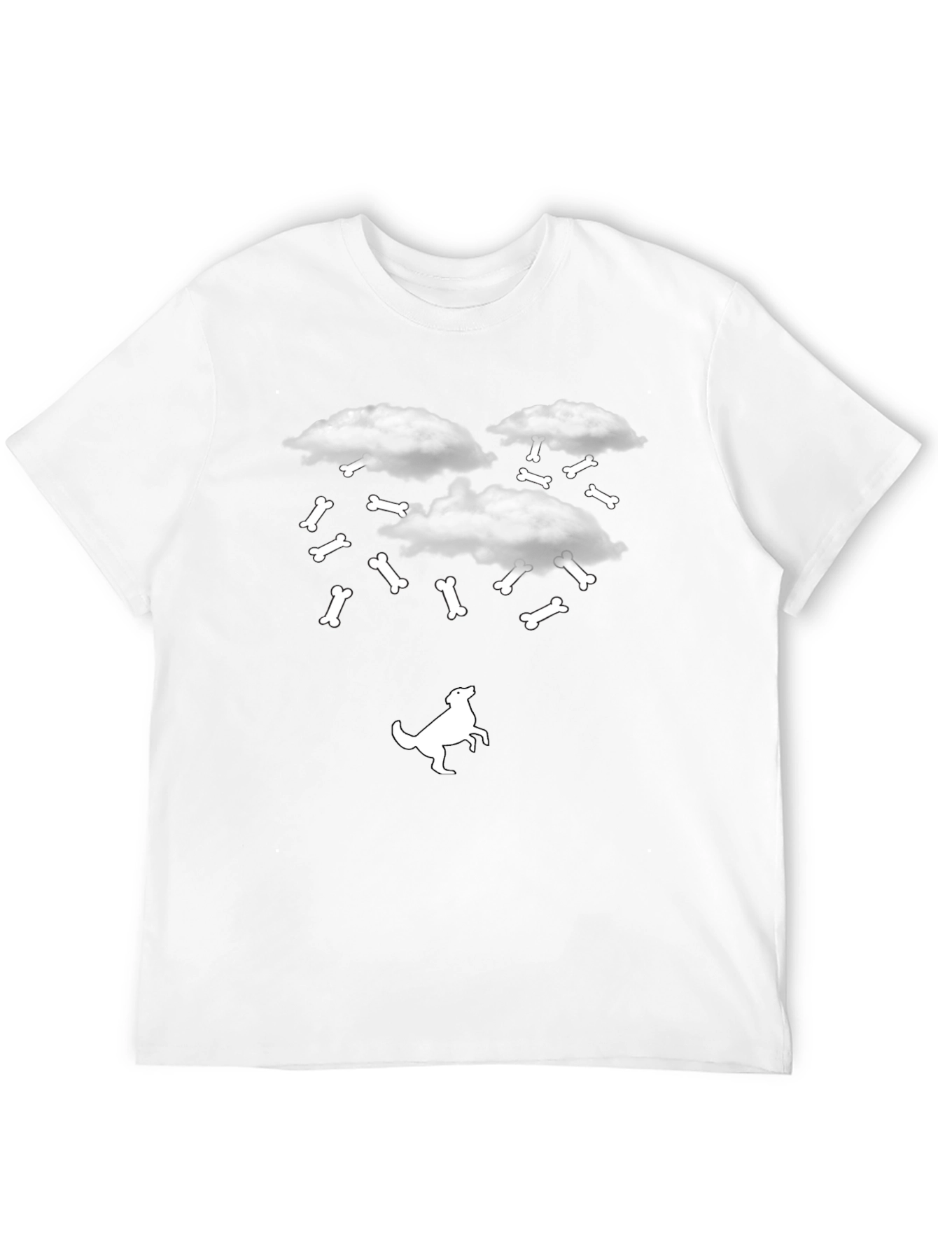 Funny Dog Bone Rain T-Shirt