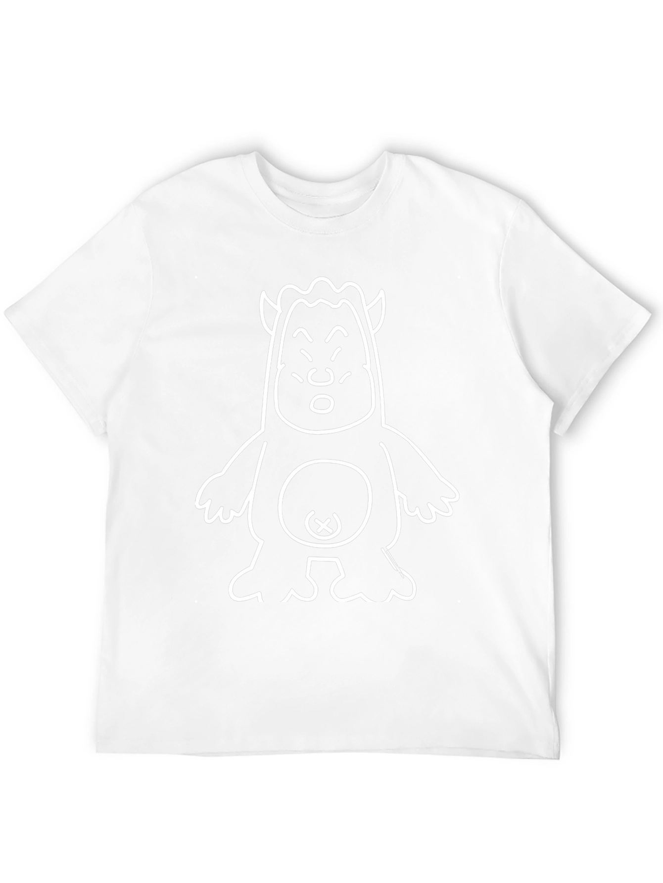Funny Monster Graphic Tee - Black Cotton T-Shirt
