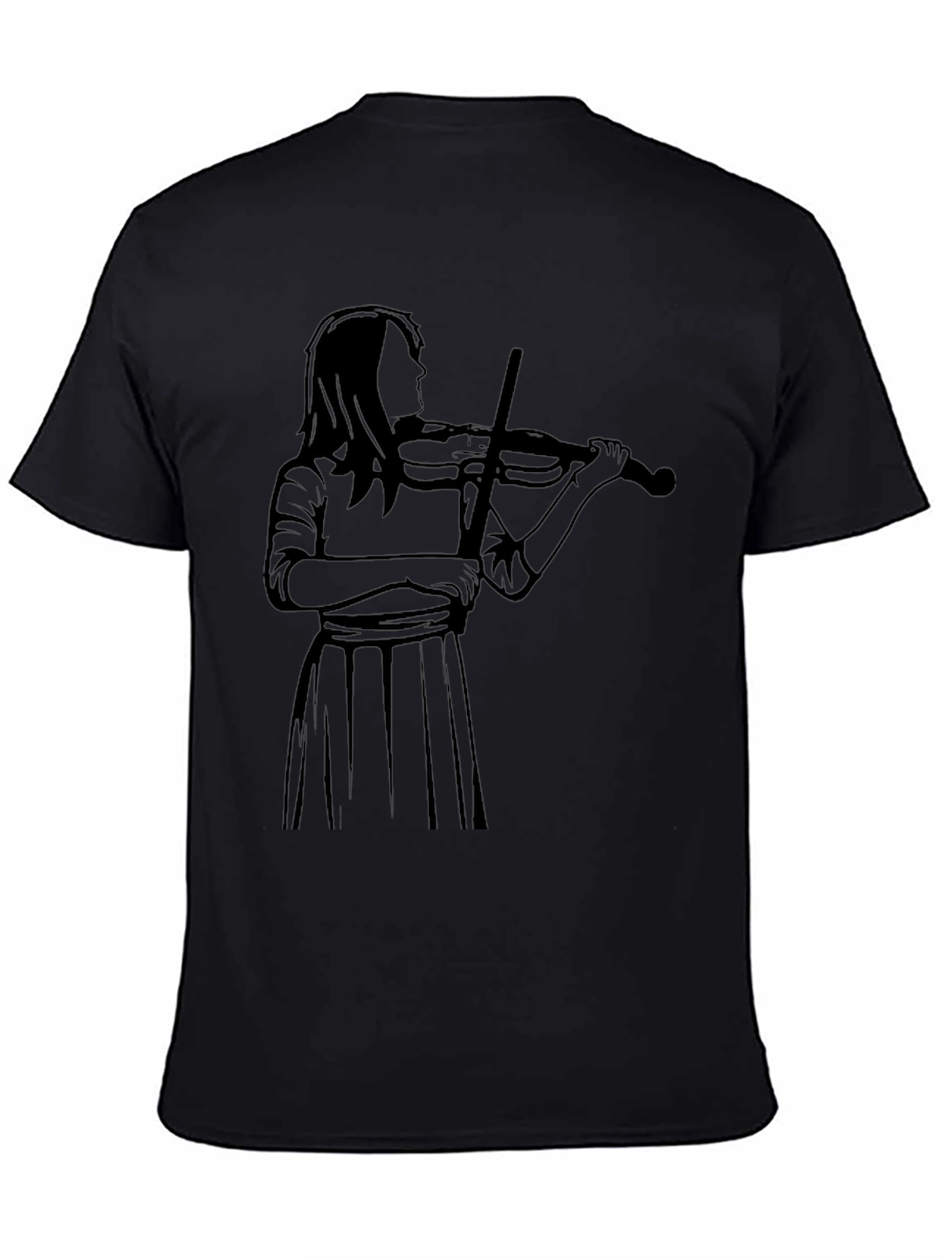 Violinist Graphic Tee - Black