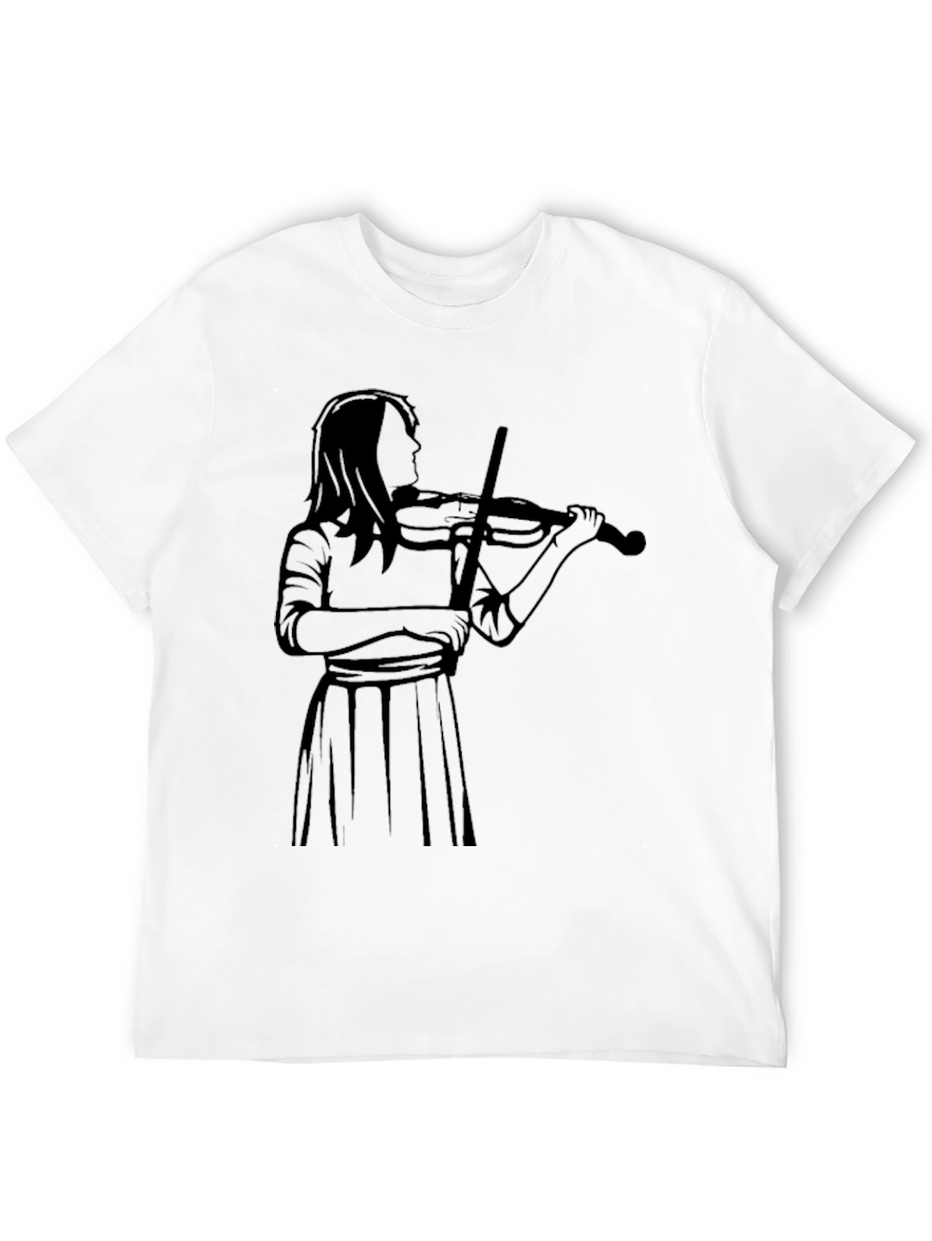 Violinist Graphic Tee - Black
