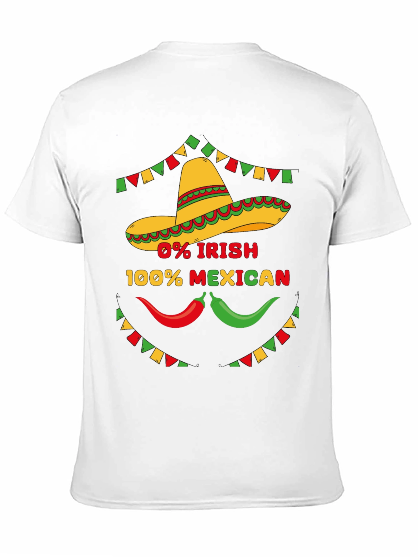 Funny 0% Irish 100% Mexican Graphic Tee