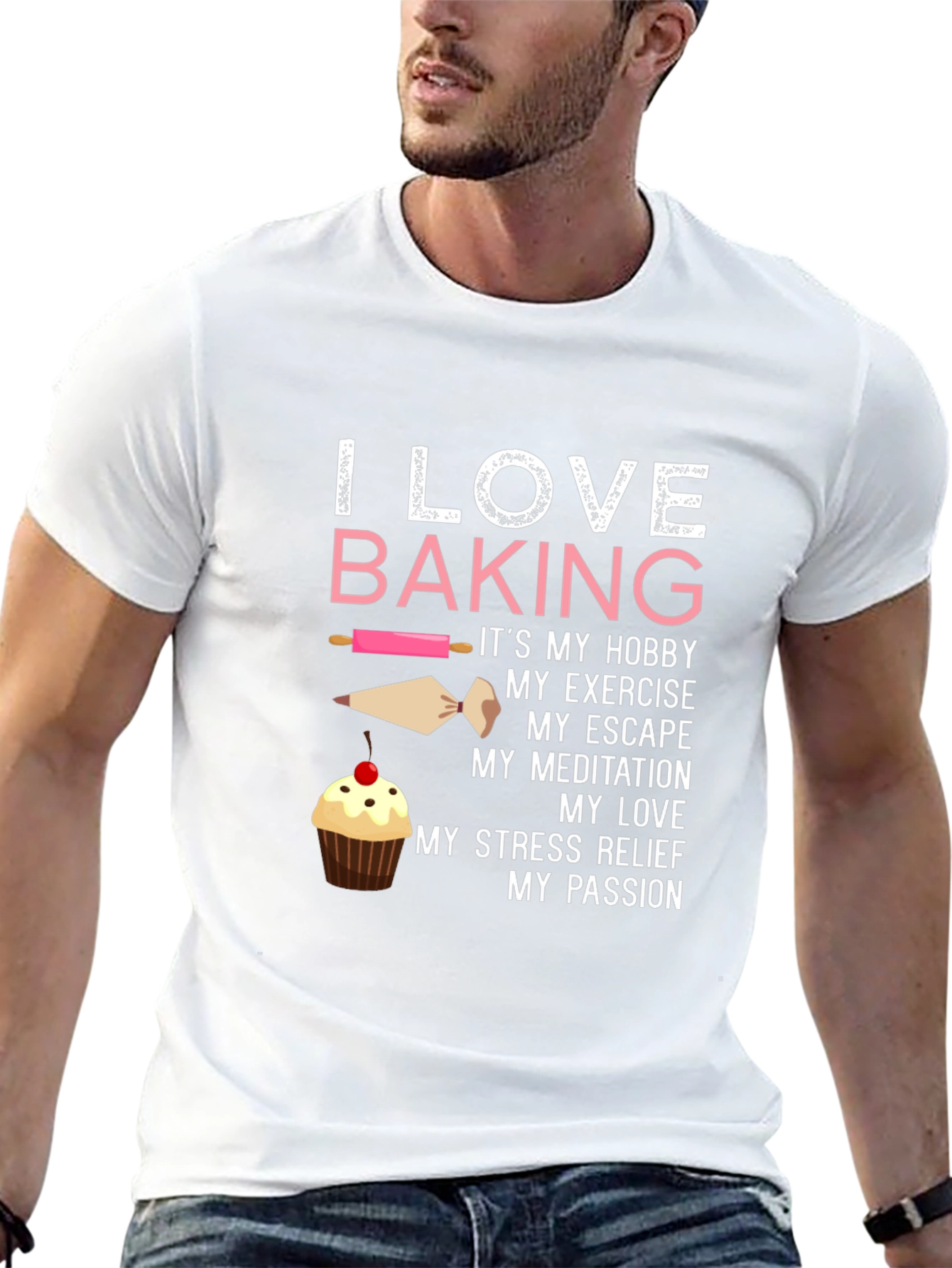 I Love Baking T-Shirt - Hobby Exercise Escape Passion