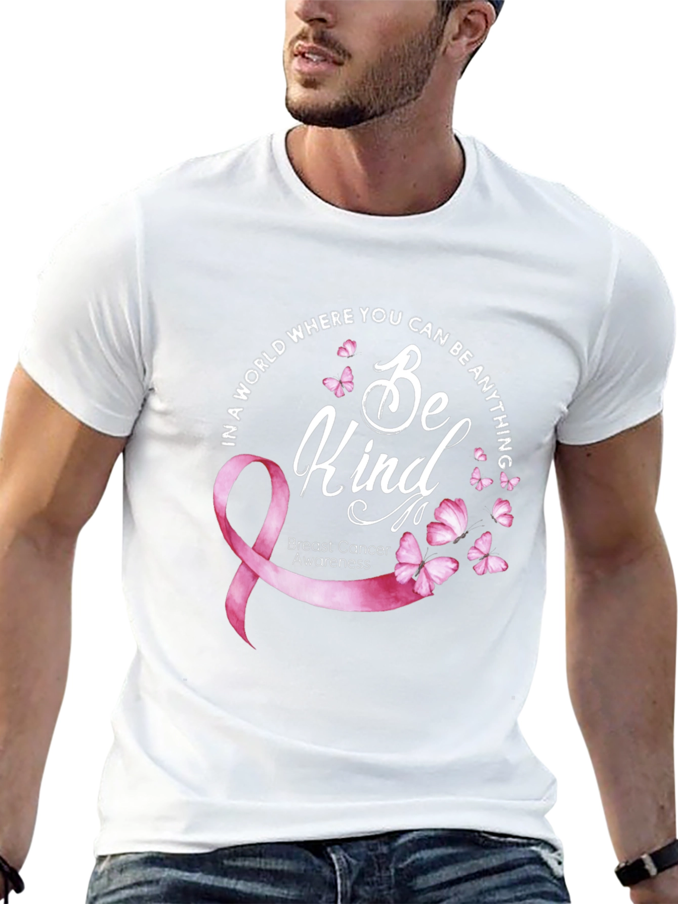 Be Kind Breast Cancer Awareness T-Shirt