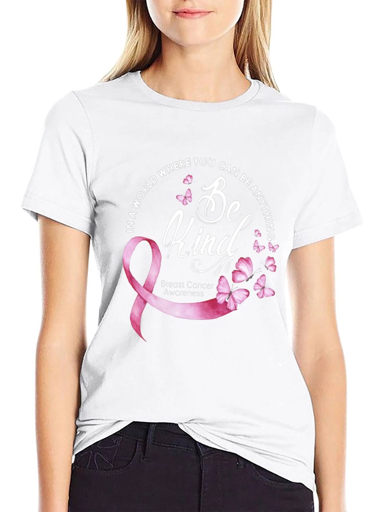 Be Kind Breast Cancer Awareness T-Shirt